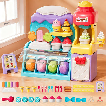 DIY Ice Cream Play Dough Set for Kids