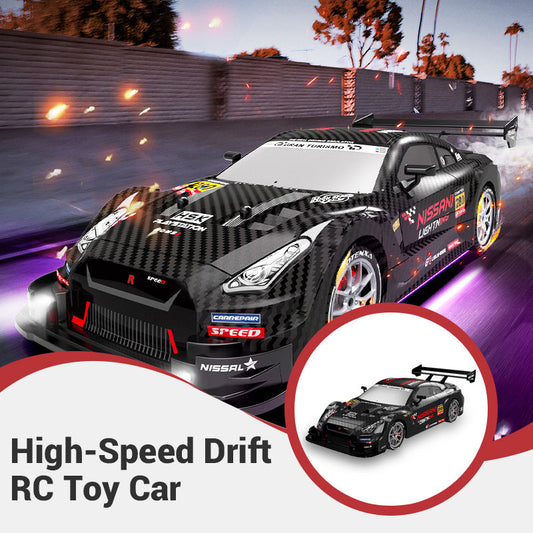 1:24 Scale Remote Control Drift Racing Car, Multi-Player Battle, LED Lights, Rechargeable, Unisex,