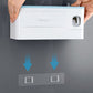 Limited-Time Offer | Wall-Mounted Large-Capacity Toothbrush Holder with Toothpaste Dispenser + Tray Effortlessly Organize Toiletries for 2-4 Family Members