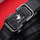 Men's Crocodile Pattern Belt with Automatic Buckle