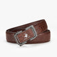 Men's Crocodile Pattern Belt with Automatic Buckle